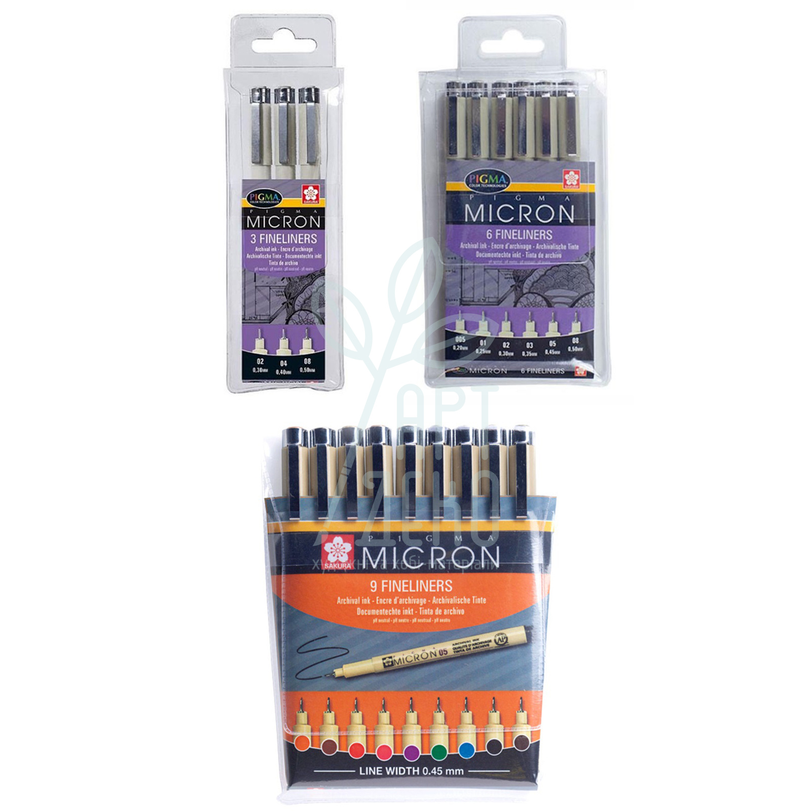 Набір лайнерів Pigma Micron, Sakura