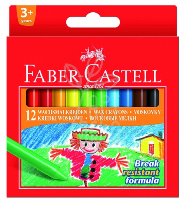 Набір крейди воскової, 12 шт., Faber-Castell