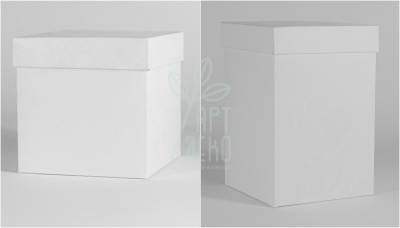Коробка декоративна, біла, 6х6 см, Україна