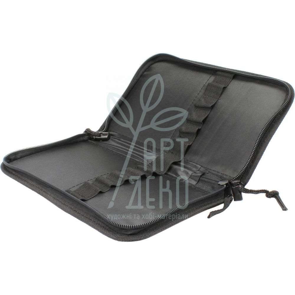 Пенал для олівців тканинний, червоний/чорний, 24 шт, Neo Line