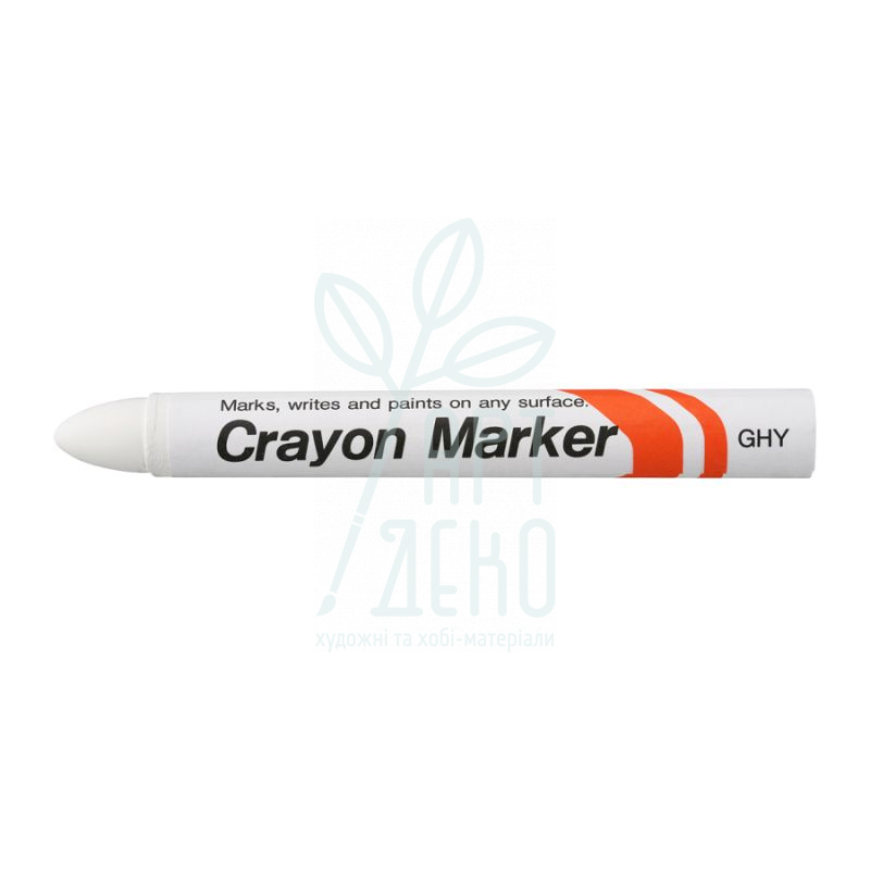 Маркер-олівець перманентний індустріальний Crayon, білий, 15 мм, Sakura