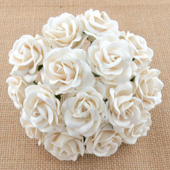 Квіти паперові Троянда Chelsea Rose, біла, 3,5 см, 5 шт., Тайланд