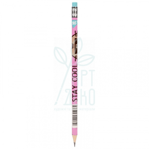 Олівець графітний Pusheen. Stay Cool, з гумкою, НВ, Yes 