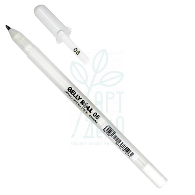 Ручка гелева Gelly Roll, 08 Medium Біла 0,4 мм, Sakura