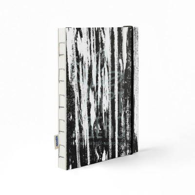 Скетчбук "Штрихи гуаші вертикальні", А5 (14,8х21 см), 150 г/м2, 60 л., Orner