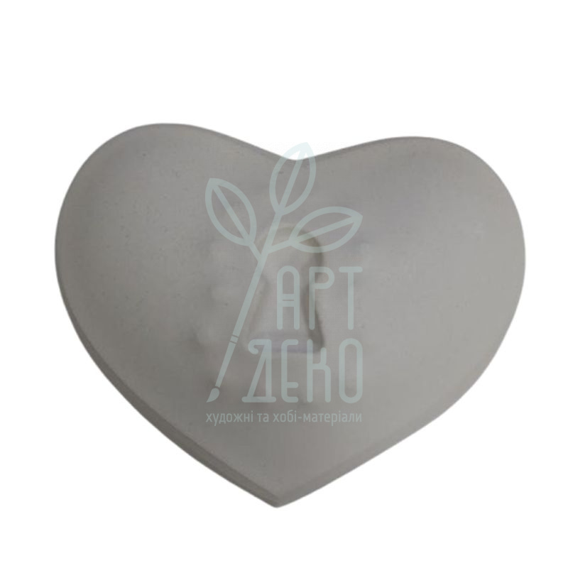 Гіпсова фігурка Серце з замком, 8х6,5 см, Україна