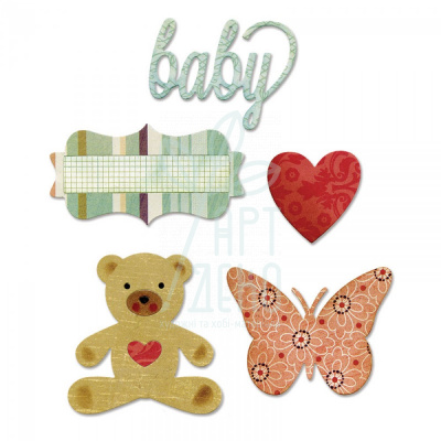 Ножі для вирізання Die Set 5PK-Bundle of Joy, Girl, Sizzix