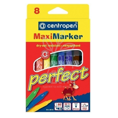 Набір фломастерів Perfect Maxi, 8 шт., Centropen