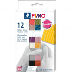 Набір полімерної глини "Fashion Colours", 12х25 г, Fimo