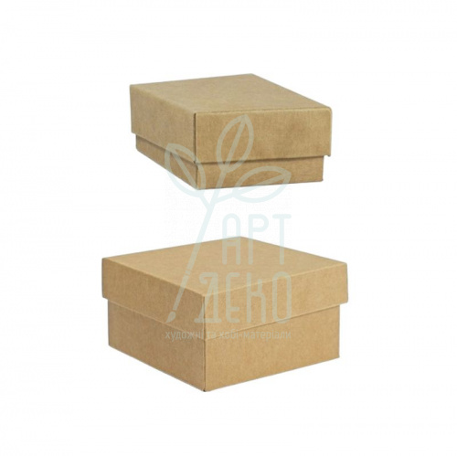 Коробка декоративна, крафткартон, 6х6 см, Україна