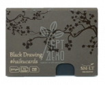 Набір чорних листівок HAIKU в коробці 14,7х10,6 см, 300 г/м2, 24 л., Smiltainis