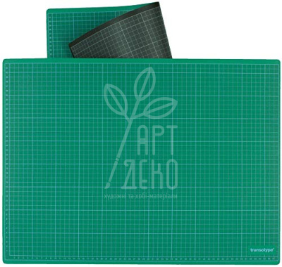 Килимок самовідновлювальний Transotype Cutting mat, чорно-зеленй, 90x60 см, Copic
