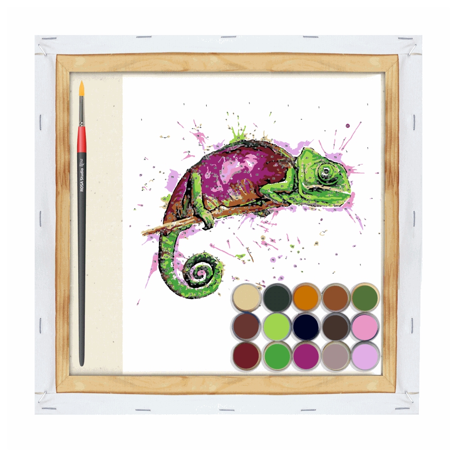 Набір для розпису за номерами "Хамелеон", ROSA START