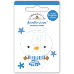 Набір наліпок 3D Sweet snowman doodle-pops, Doodlebug