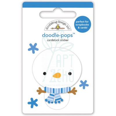 Наклейки об'ємні Sweet snowman doodle-pops, Doodlebug