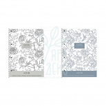 Коледж-блок, спіраль, А4+, 80 л., в клітинку, кремовий блок, 70 г/м2, мат. ламінація, Школярик