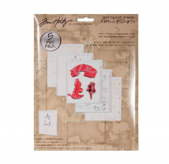 Набір файлів для зберігання штампів Unmounted Stamp Refill Pockets, 5 шт, Tim Holtz