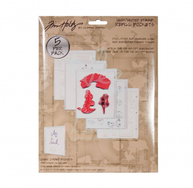 Файли для зберігання штампів Unmounted Stamp Refill Pockets 5 шт., Tim Holtz Файли для зберігання штампів Unmounted Stamp Refill Pockets 5 шт., Tim Holtz