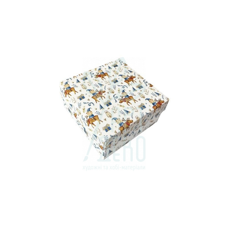 Коробка подарункова "Ельфи", 14х14х7 см, Україна