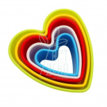 Набір катерів пластикових "Серця", 5 шт, Китай