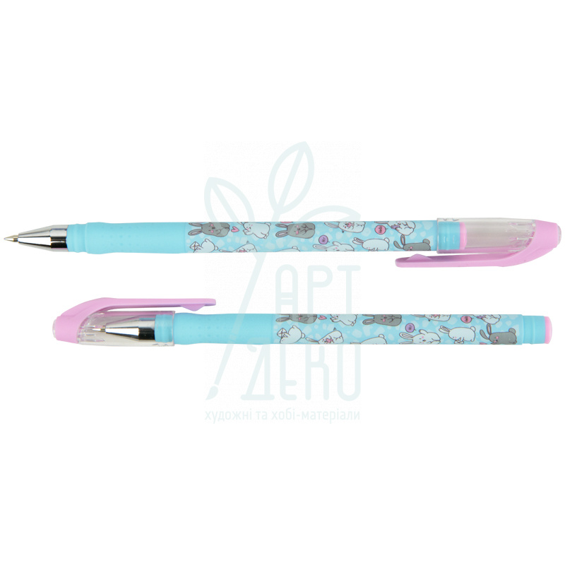 Ручка кулькова Rabbits, 0,5 мм, синя, Axent