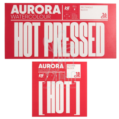 Блок паперу для акварелі Aurora Watercolour HP, дрібне зерно, 300 г/м2, 20 л., KUNST & HOBI