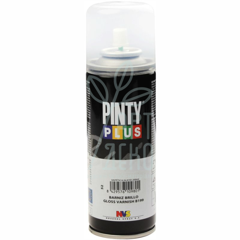 Лак-аерозоль на алкідній основі BASIC, матовий, 200 мл, PINTYPLUS