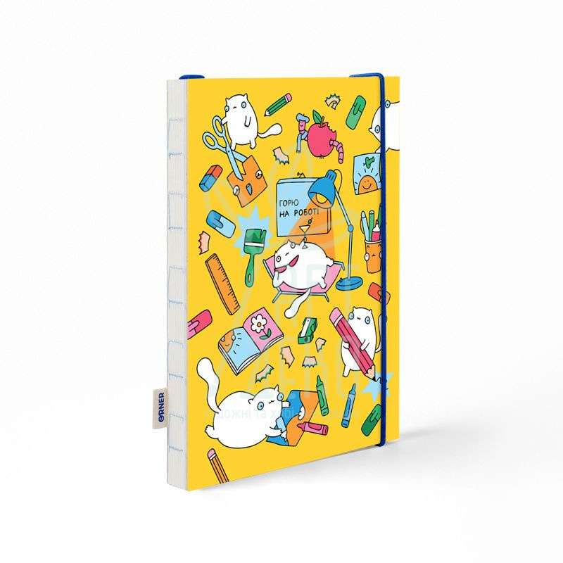 Скетчбук "Горю на роботі", А5 (14,8х21 см), 150 г/м2, 60 л, Orner