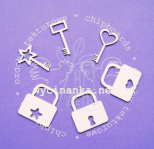 Набір чипбордів "Замки та ключі", 6 шт., Wycinanka