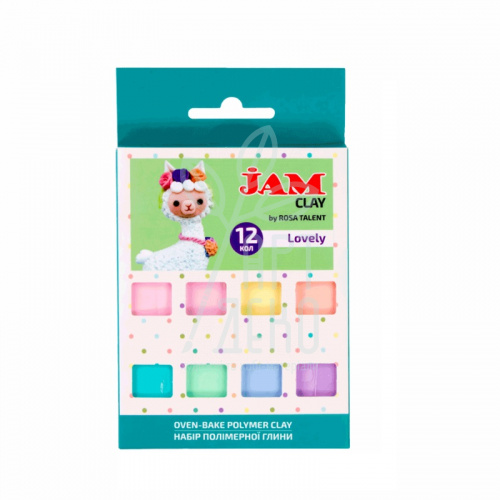 Набір полімерної глини Jam Clay "Lovely", 12х20 г, ROSA