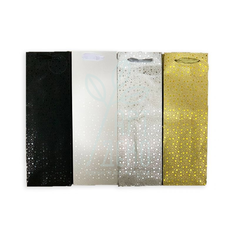 Пакет подарунковий для пляшки, 12х36х9 см, Україна