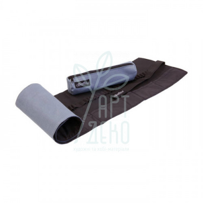 Пенал-згорток для олівців та аксесуарів тканинний, зі з'ємним футляром, сірий, Cretacolor