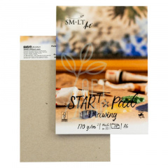 Склейка для рисунку Drawing STAR T, А6 (10,5х14,8 см), 170 г/м2, 20 л, SMILTAINIS