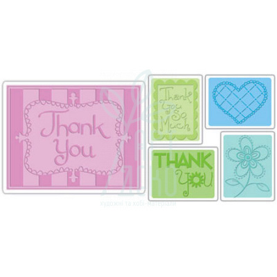 Набір пластин для тиснення Textured Impressions - Embossing Folders, Sizzix Набір пластин для тиснення Textured Impressions - Embossing Folders, Sizzix