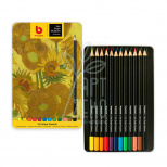 Набір олівців кольорових Van Gogh Museum, металева коробка, 12 шт, Bruynzeel