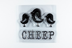 Штампи "Clear Stamps, Cheep", We R Memory Keepers