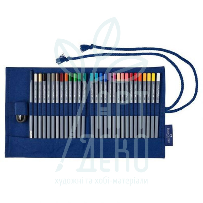 Набір олівців акварельних Goldfaber Aqua, в пеналі, точилка, пензлик, 27 шт, Faber-Castell