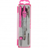 Готовальня K18-384-10, 5 предметів, рожева, Kite