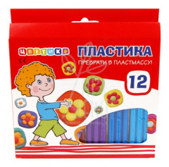 Набір полімерної глини ''Цветик'', 12 кол, 240 г