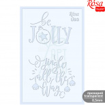 Трафарет багаторазовий універсальний, прозорий, №U93, серія "Зима", 13х20 см, ROSA Talent