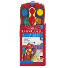 Набір акварельних фарб сухих Connector, 24 шт, Faber-Castell