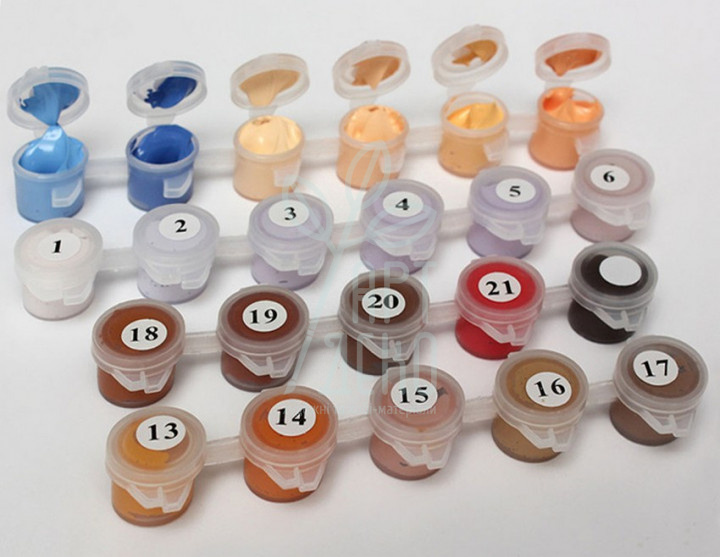 Набір для розпису за номерами Букети "В гостях у чарівниці", 40х50 см, Ідейка