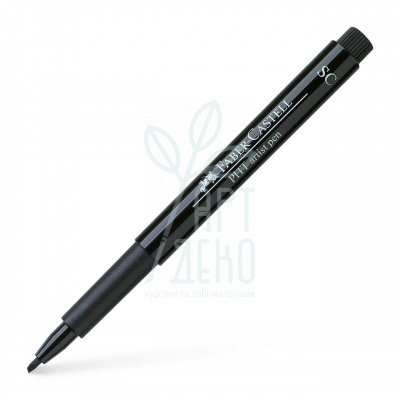 Маркер PITT Artist Pen, клиноподібний, SC, Чорний, Faber-Castell