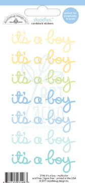 Лист наліпок It's a boy, Doodlebug