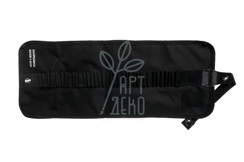 Пенал-згорток для олівців тканинний, чорний, 36 шт, KOH-I-NOOR