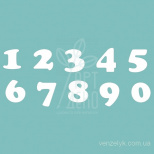 Набір чипбордів "Цифри 02", Вензелик