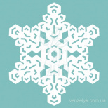Чипборд "Сніжинка 07", Вензелик