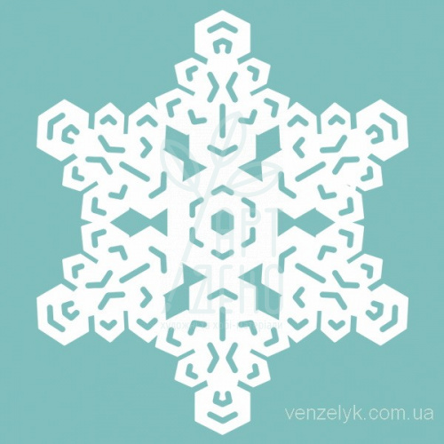 Чипборд "Сніжинка 07", Вензелик
