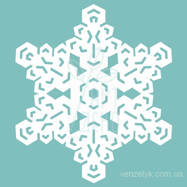 Чипборд "Сніжинка 07", Вензелик