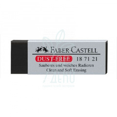 Гумка вінілова Dust-Free, прямокутна , 63х22х11 мм, чорна, Faber-Castell